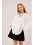 Basic Oversize Beyaz Gömlek 4