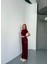 Osy Modal Yumuşak Dokulu Kumaş Nakış Işlemeli Rahat Bol Paça Eşofman Pantalon - Bordo 4