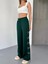 Osy Modal Yumuşak Dokulu Kumaş Nakış Işlemeli Rahat Bol Paça Eşofman Pantalon - Haki 3