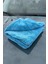 Ultra Kalın 1300 Gsm 50X80 cm Çift Taraflı Mavi Mikrofiber Oto Temizlik ve Kurulama Araba Bezi 4