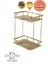 Paslanmaz Pirinç Altın Gold Lidya 2li 15X22 cm Banyo Şampuanlık Rafı 1