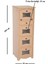 Ahşap Mdf Boyanabilir 5 Bölmeli Telli Çok Amaçlı Dolap 1