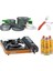 Portatif Kamp Ocağı Turuncu + 4'Lü Tencere Seti + Çkb(Out-1350-K) + 3 Evolite 227 Gr Gaz Kartuşu Evo-003-D1 1
