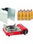 Mini Portatif Kamp Ocağı Kırmızı + 6 Kanatlı Rüzgarlık + 8 Evolite 227 Gr Gaz Kartuşu Evo-004-E7 1