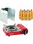 Mini Portatif Kamp Ocağı Kırmızı + 6 Kanatlı Rüzgarlık + 7 Evolite 227 Gr Gaz Kartuşu Evo-004-E6 1