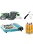Seramik Pro Portatif Kamp Ocağı Mavi + 4'Lü Tencere Seti + Çkb(Out-1350-S) + 3 Evolite 227 Gr Gaz Kartuşu Evo-007-D2 1