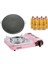Seramik Pro Portatif Ocağı Pembe + Granit Katmer + 7 Evolite 227 Gr Gaz Kartuşu Evo-008-F6 1