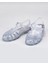 S10262 Biarritz Glitter Kadın Sandalet Simli Gri Transparan 2