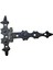 Antika Tarz Dekoratif Pirinç Yıldız Kuyruklu Menteşe - 85 x 110 Mm, Oksit 1