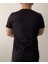 Siyah Erkek T-Shirt Bisiklet Yaka, Premium Kumaş, Minimalist Stil 4