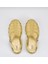 S10262 Biarritz Glitter Kadın Sandalet Simli Altın 3