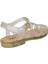 S10262 Biarritz Glitter Kadın Sandalet Simli Altın 4