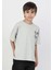 Gri Bisiklet Yaka Erkek Çocuk T-Shirt 3