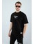 Erkek Yarım Oversize Ön Arka Criminal Life Yazı Baskılı Pamuklu T-Shirt/şort Alt Üst Takım 4
