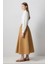 Beli Büzgülü Dokuma Etek Camel 3