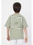 Erkek Çocuk Yeşil Renk Kısa Kollu T-Shirt 2