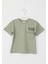 Erkek Çocuk Yeşil Renk Kısa Kollu T-Shirt 3