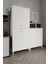 Simple SP6190 Çok Amaçlı Dolap 6 Kapaklı Mutfak Dolabı Balkon Dolabı Kiler Banyo Dolabı Ayakkabıl 4
