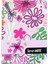 Note Defter 15 x 21 Cızgılı Desenli Seker Pembe 1