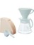 Menashop Metrashop V60 02 Seramik Kahve Demleme Seti 'beyaz' 3