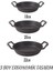 3'lü Döküm Sahan Seti, 3'lü Yumurta, Omlet Tavası, 3 Boy Döküm Siyah Granit Sahan Tava (22CM-20CM-18CM) 3