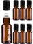 30 ml Çelik Roll On Şişesi 30 cc Sızdırmaz Siyah Kapaklı Cam Şişe 6 Adet (Amber, 30) 1