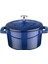 Metal Döküm Mini Tencere, Trendy, 10 Cm, 0.35 L Hacim, Mavi 1