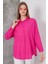 Kadın London Keten Tek Cepli Oversize Gömlek, Premium Kalite Keten Gömlek 8