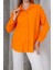 Kadın London Keten Tek Cepli Oversize Gömlek, Premium Kalite Keten Gömlek 3