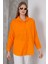 Kadın London Keten Tek Cepli Oversize Gömlek, Premium Kalite Keten Gömlek 6
