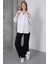 Kadın London Keten Tek Cepli Oversize Gömlek, Premium Kalite Keten Gömlek 9