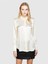 Sisley %100 Ipek Arkası Uzun Regular Fit Gömlek Kadın Bej Gömlek - 324P5Q6WLQ05E 5