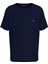 Crew Neck Slub Tee Erkek Mavi T-Shirt - UM0UM03527 5