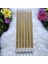 6 Adet Parlak Simli Gold Mum 17 cm Simli Gold Pasta Mumu Simli Gold Doğum Günü Mumu 1