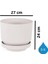 SO-S284 Dekoratif Tabaklı Lüks Çizgi Desenli Saksı 9 Litre 2