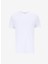 Bisiklet Yaka Düz Beyaz Erkek T-Shirt MML5SM-TST 9544 1