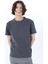Bisiklet Yaka Baskılı Antrasit Erkek T-Shirt M5SM-TST1286 1