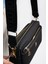 Kadın Siyah 3 Bölmeli Astarlı Ayarlanabilir Kolon Askılı Çapraz Omuz Çantası 2
