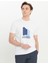 Bisiklet Yaka Baskılı Beyaz Erkek T-Shirt ACE091252066_BYZ 1