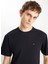 Bisiklet Yaka Siyah Erkek T-Shirt MW7NM203877001 Relaxed Fit Small 4