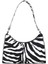 Kadın Zebra Desenli Baguette Çanta 195 1