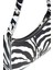 Kadın Zebra Desenli Baguette Çanta 195 3