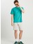 Bisiklet Yaka Yeşil Erkek T-Shirt MW7NM203877577 Relaxed Fit Small 1