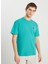 Bisiklet Yaka Yeşil Erkek T-Shirt MW7NM203877577 Relaxed Fit Small 2