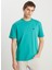 Bisiklet Yaka Yeşil Erkek T-Shirt MW7NM203877577 Relaxed Fit Small 3