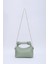 Mint Yeşil Shk24 Soft Deri Düğüm Detaylı Zincir Askılı El Ve Omuz Çantası U:14 E:22 G:8 Cm 1
