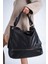Kadın Siyah Yumuşak Deri Omuz Çantası 1