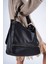 Kadın Siyah Yumuşak Deri Omuz Çantası 2
