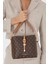 Kahve Monogram Kadın Omuz Çantası 05PC24K24104 2