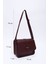 Bordo Shk127 Deri Iç Fermuar Cepli Çıtçıt Kapamalı El,Kol Ve Omuz Çantası U:17 E:22 G:7 Cm 3